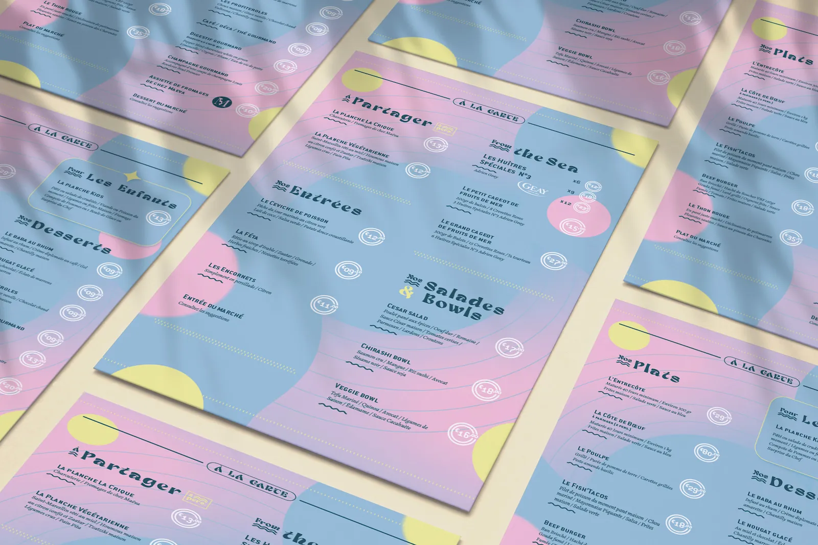 Menu La Crique