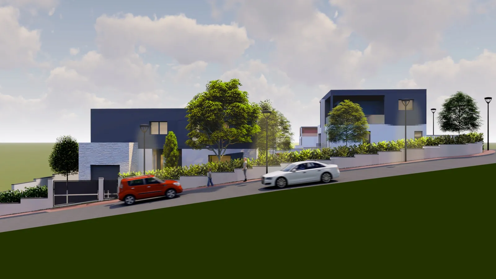 Insertion urbaine · maisons individuelles